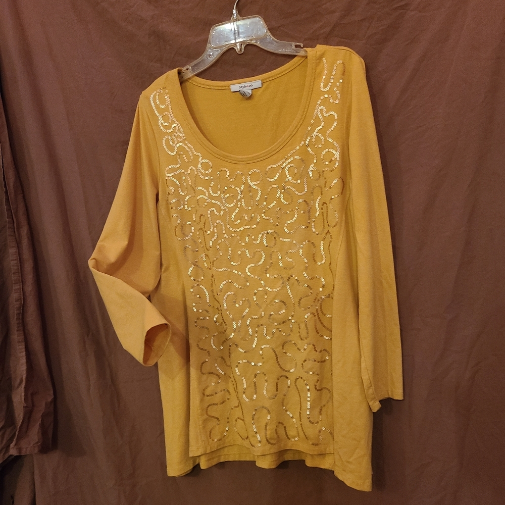 Style & Co fancy t-shirt, size XL